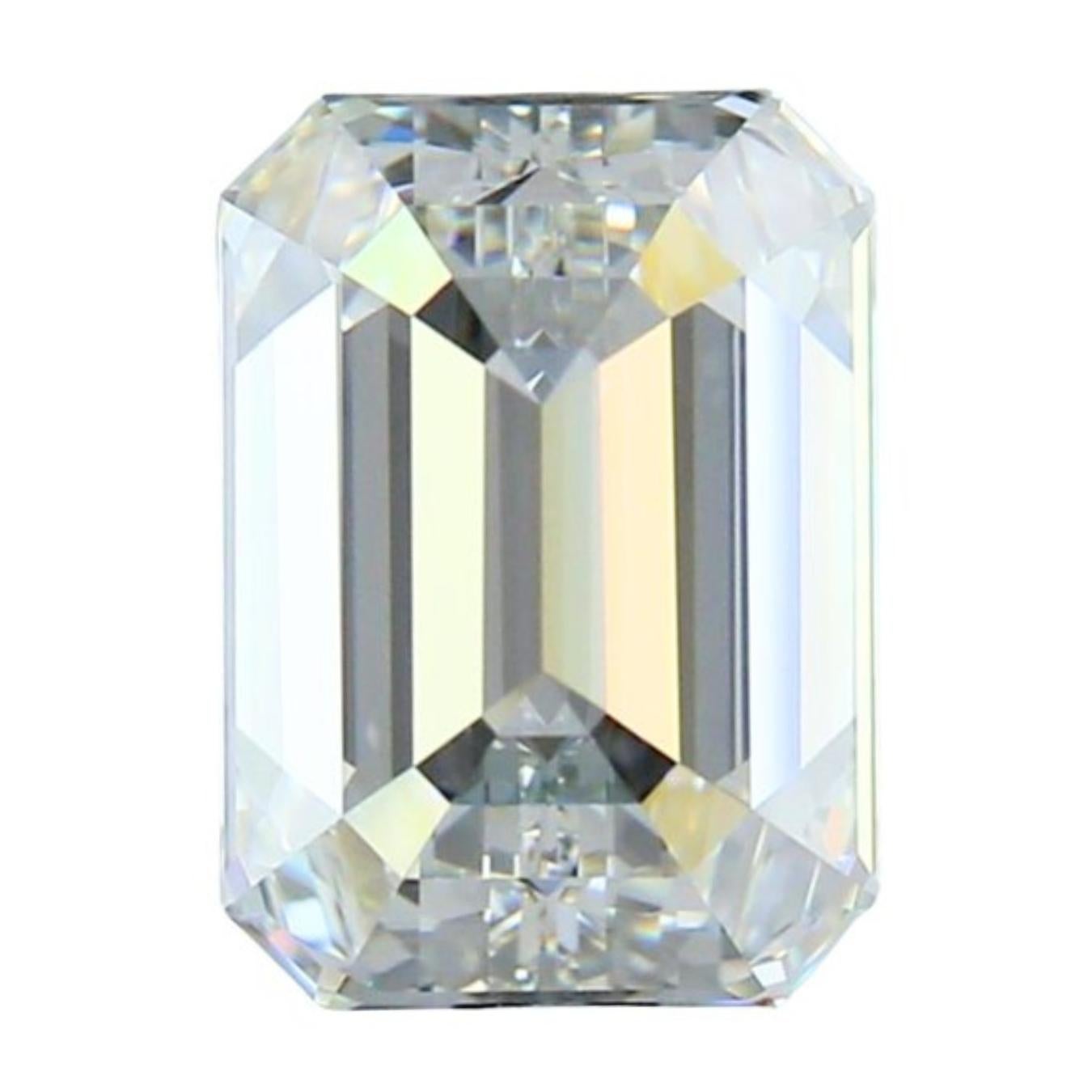 Stunning 1.21ct Double Excellent Ideal Cut Emerald Cut Diamond - IGI Certified 1