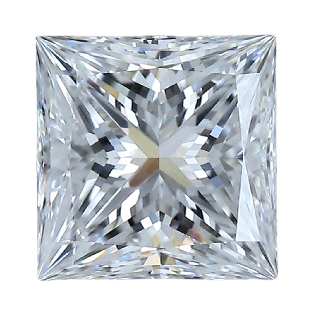 Impresionante diamante cuadrado de talla ideal de 1,21 ct - Certificado GIA en venta 2