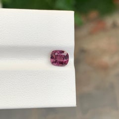 Stunning 1.30 Carat Vivid Maroon Pink Spinel From Myanmar Mine