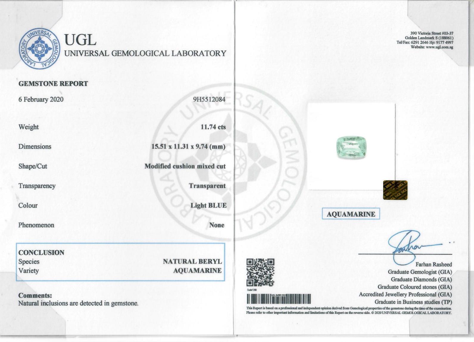 Atemberaubender 13,39ct Aquamarin, Diamant, Saphir & Rubin Cocktail Ring im Angebot 4