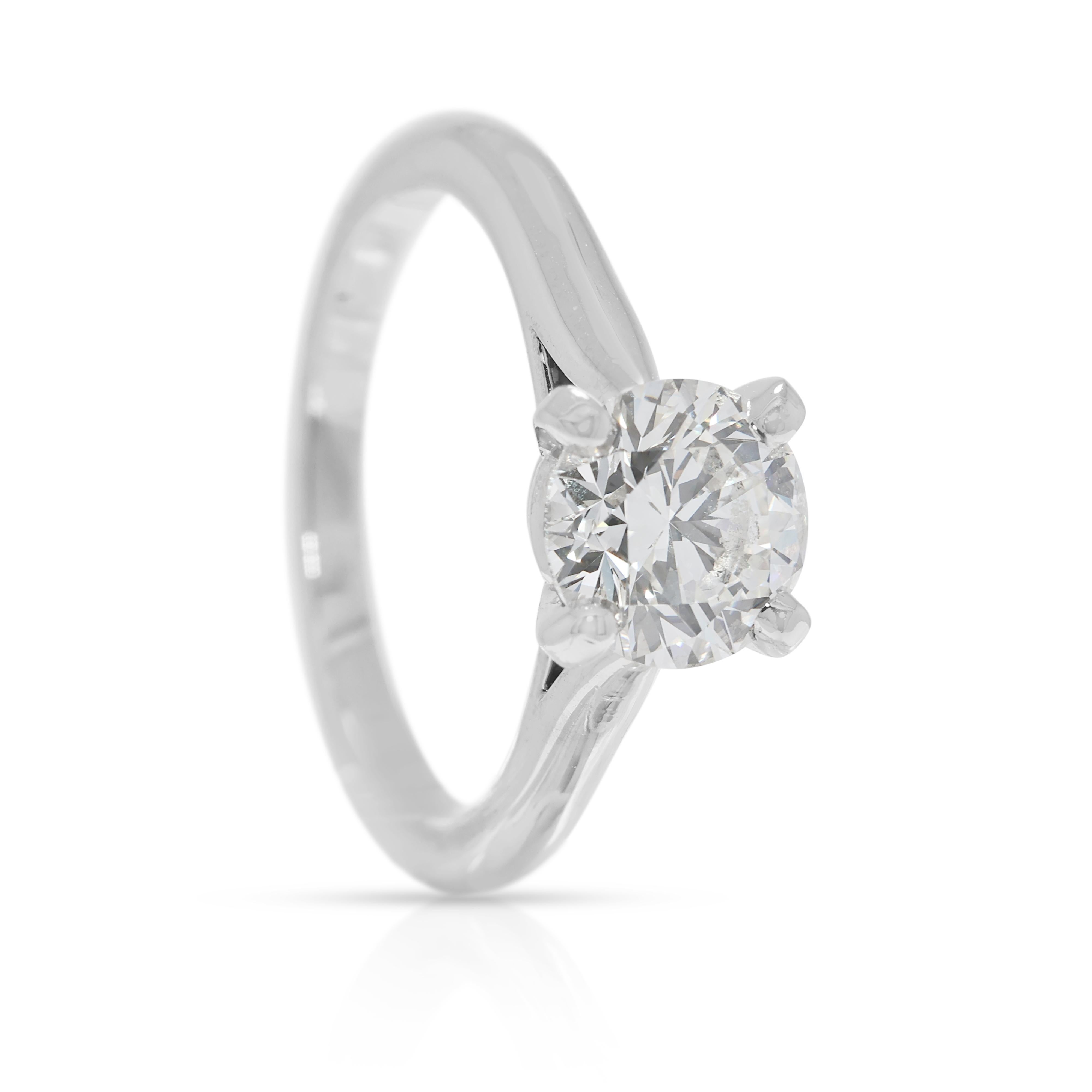 Atemberaubender 1,33ct Diamant Solitär Ring in 18k Weißgold - GIA-zertifiziert im Angebot 1