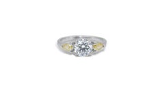 Stunning 1.37 Carat Round Brilliant Natural Diamond Ring