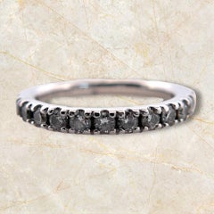 Stunning 14K White Gold Diamond Band