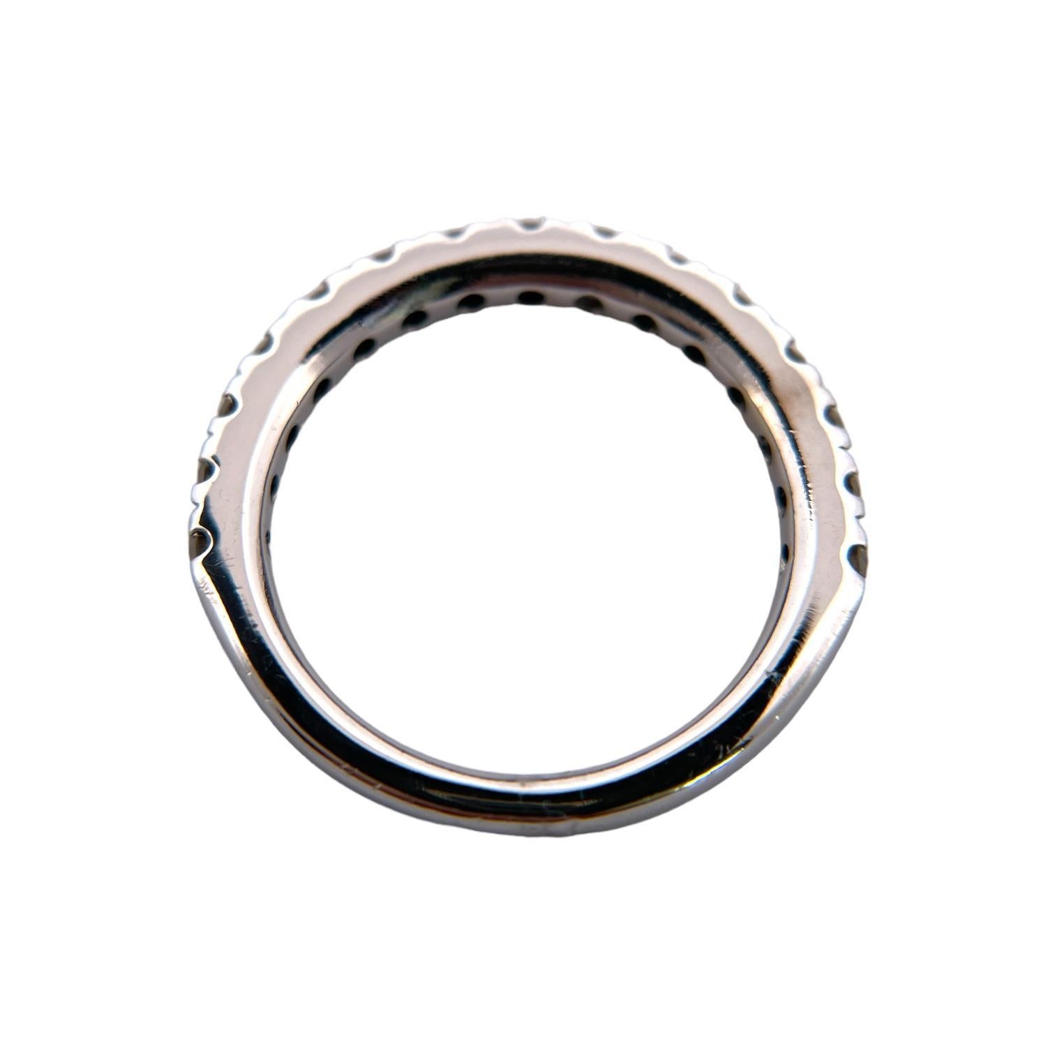 Modern Stunning 14K White Gold Diamond Band For Sale