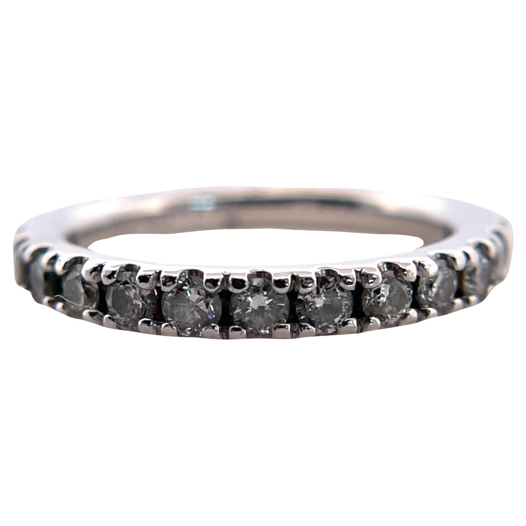 Stunning 14K White Gold Diamond Band For Sale
