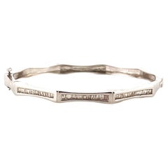 Magnifique bracelet en or blanc 14k avec diamants