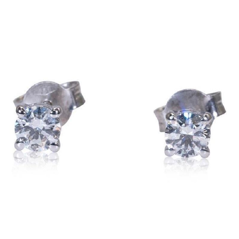 Impresionantes Pendientes de Oro Blanco de 14k con Diamantes Naturales de 1,83 qt, Certificado GIA Corte redondo en venta