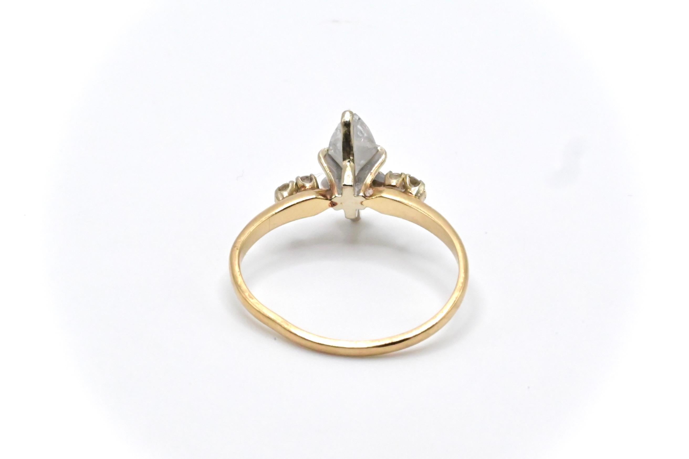 Stunning 14k Yellow Gold and Diamond Ring In Good Condition In Media, PA