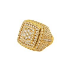 Stunning 14k Yellow Gold Mens Ring