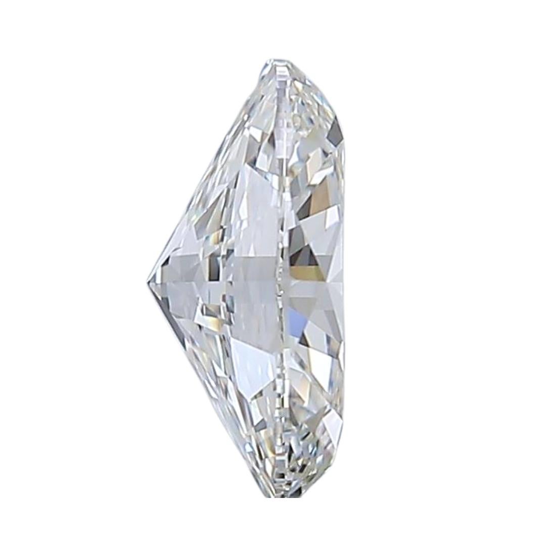 Taille ovale Superbe diamant de forme ovale de 1,51 carat, certifié GIA en vente