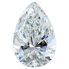 Superbe diamant taille poire de 1,51 carat, certifié GIA