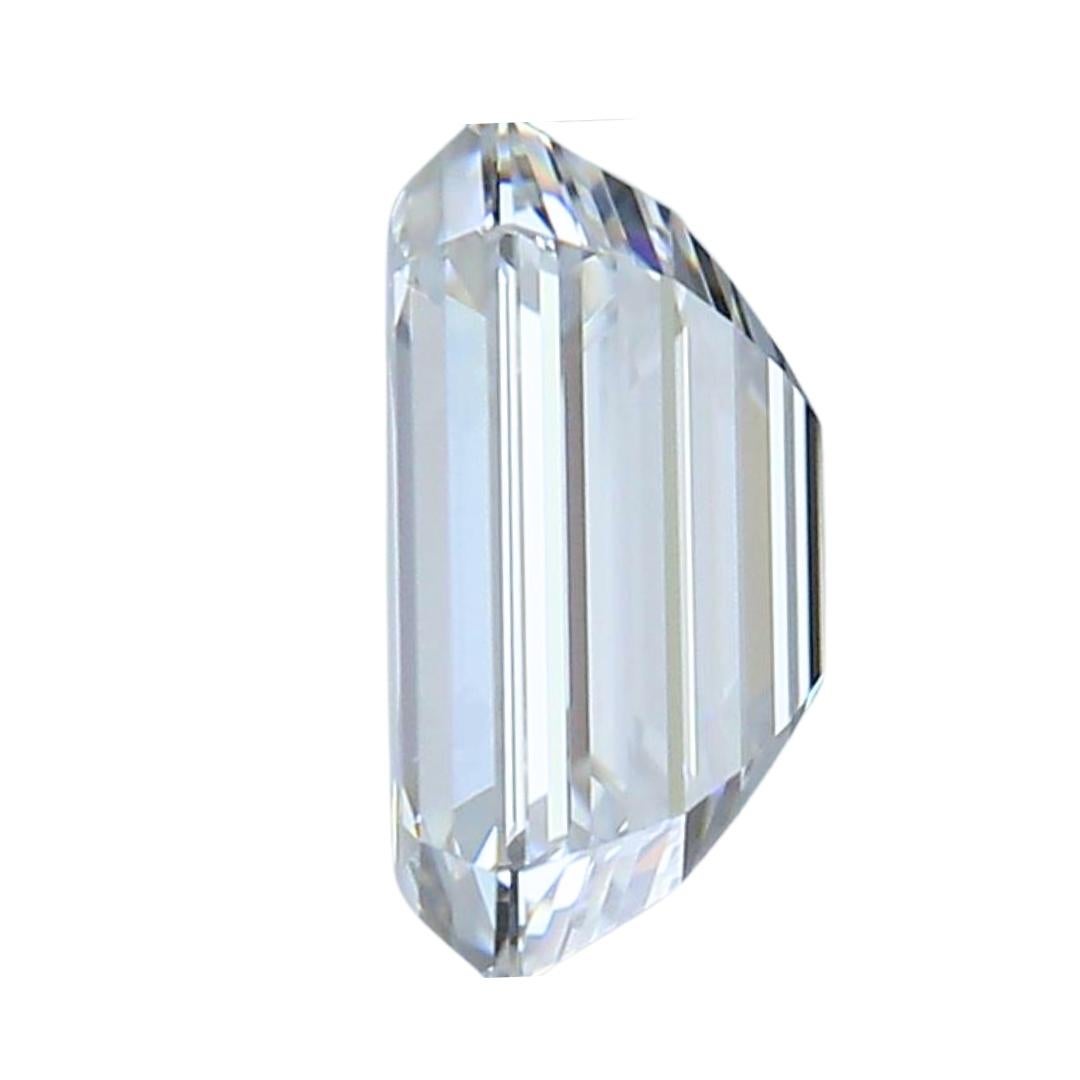 Taille émeraude Superbe diamant taille émeraude idéale de 1,52ct - certifié GIA en vente