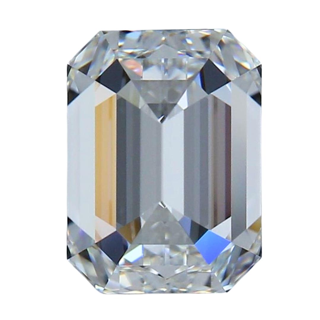 Superbe diamant taille émeraude idéale de 1,52ct - certifié GIA Pour femmes en vente