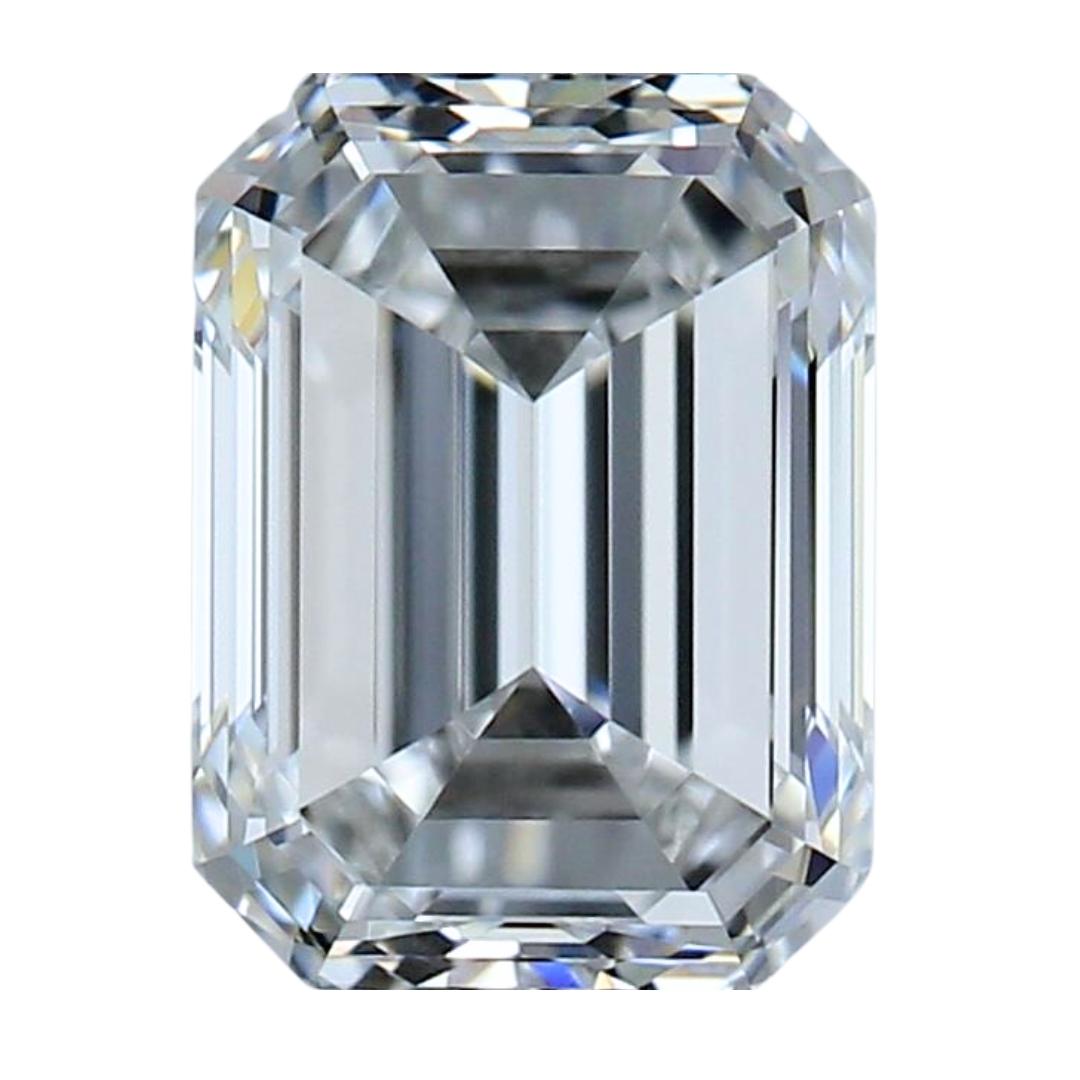 Superbe diamant taille émeraude idéale de 1,52ct - certifié GIA en vente 2