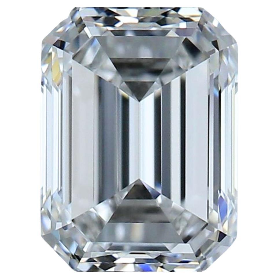 Superbe diamant taille émeraude idéale de 1,52ct - certifié GIA