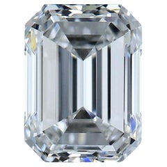 Superbe diamant taille émeraude idéale de 1,52ct - certifié GIA