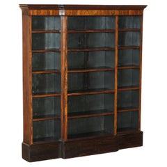STUNNiNG 168CM TALL ANTIQUE VICTORIAN CIRCA 1860 HARDWOOD OPEN LIBRARY BOOKCASE