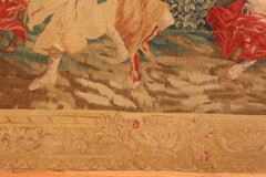 Stunning 17th Century Wool and Silk Antique French Tapestry 8' x 11'4"