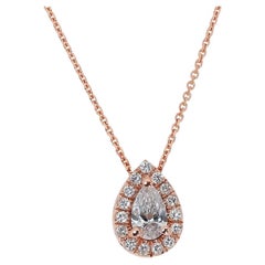 Stunning 18 kt. Rose Gold Necklace with 0.53 ct  Natural Diamonds AIG Cert