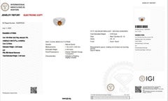 Stunning 18 kt. White Gold Ring w/ 2.70 ct Citrine & Natural Diamonds IGI Cert