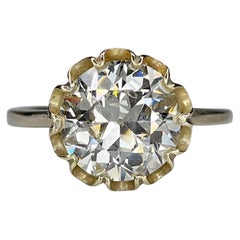 Stunning 18K Gold 3.20ct Diamond Solitaire Ring