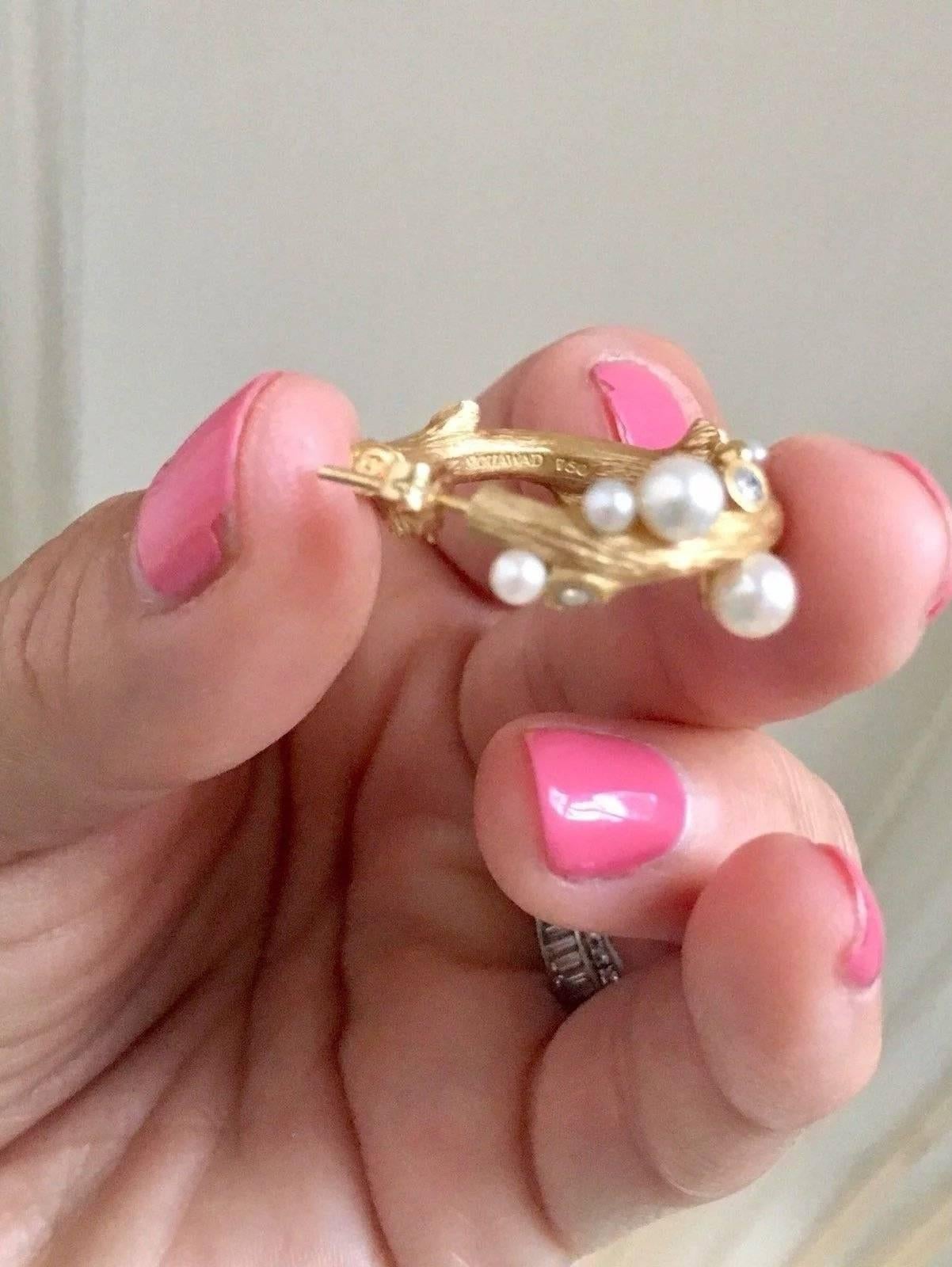 mouawad pearl earrings