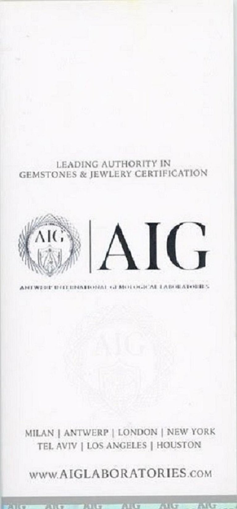 Stunning 18K Rose Gold 3 Stone Ring with 0 57 ct Natural Diamond AIG