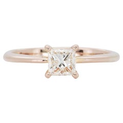 Atemberaubender Ring aus 18k Rose Gold 0,4 Karat natürliche Diamanten