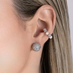 Impresionantes Pendientes Pavé de Diamantes 18k GT 2,8 ct