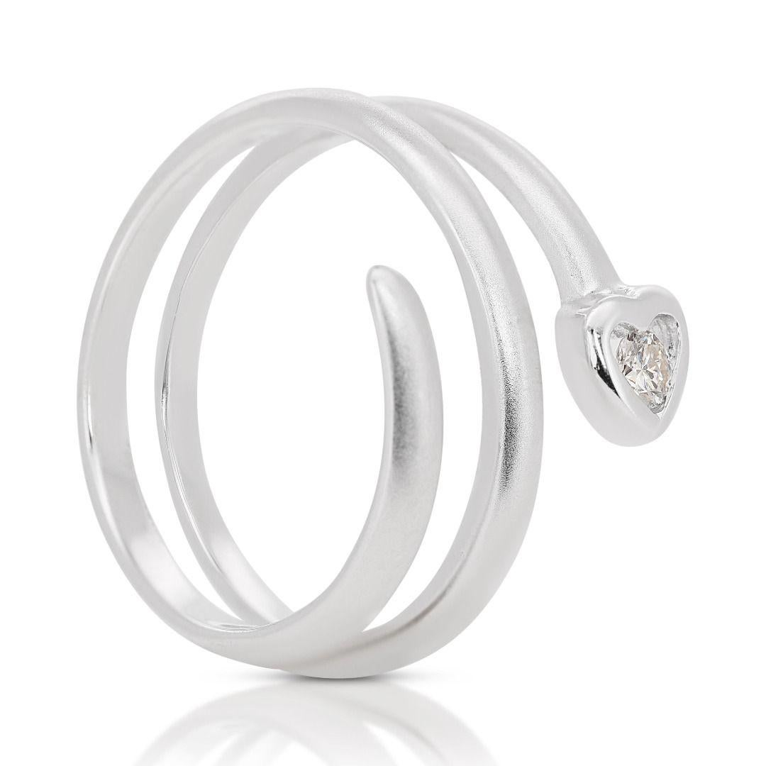 spiral heart ring