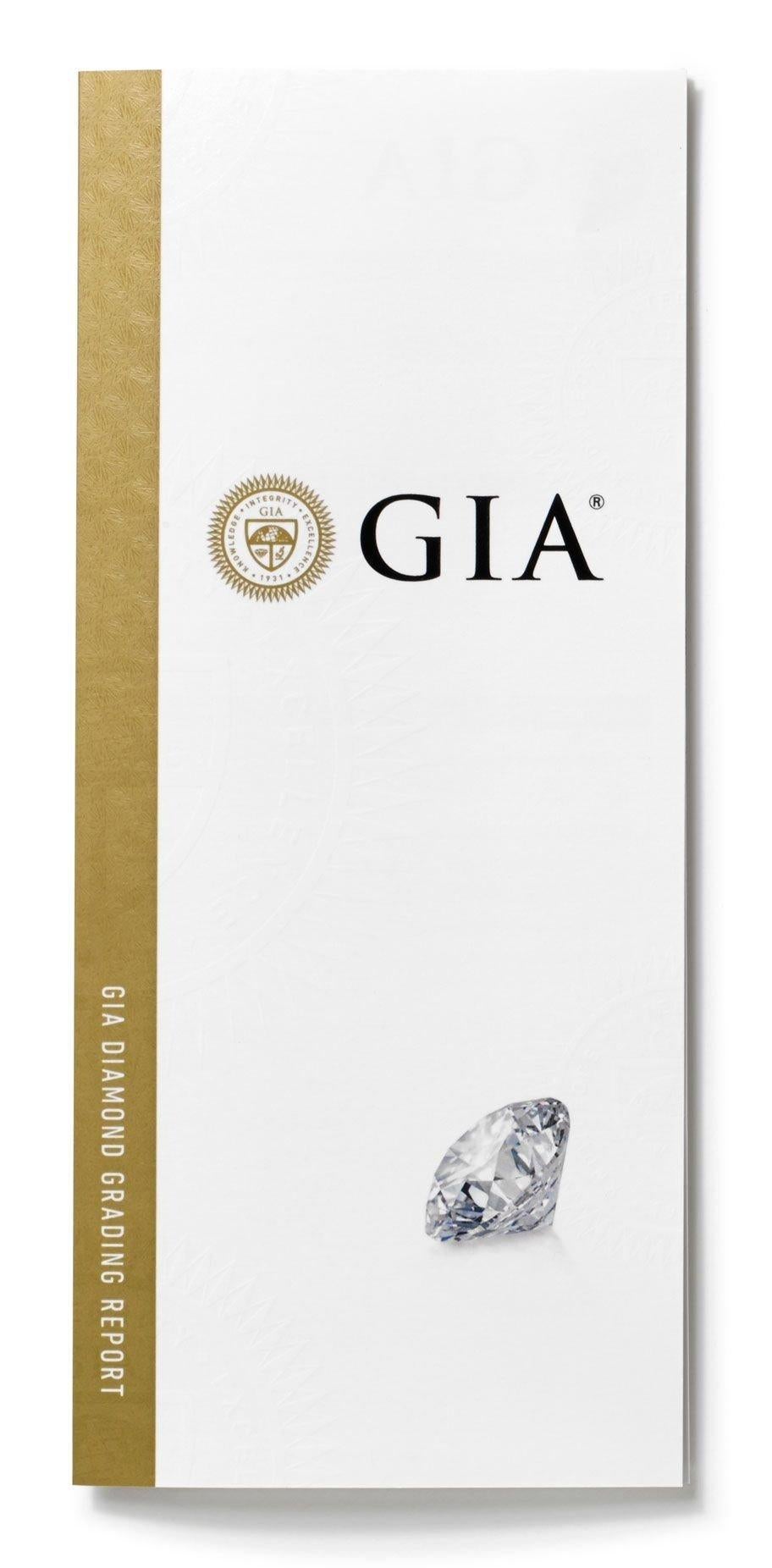 Superbe or blanc 18 carats - Boucles d'oreilles - Certificat GIA de 1,40 carat de diamant naturel  en vente 8