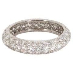 Stunning 18K White Gold Eternity Band Ring with 2.00 Ct Natural Diamonds