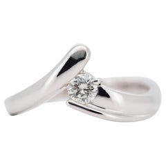 Stunning 18k White Gold Ring with 0.15 Ct Natural Diamonds