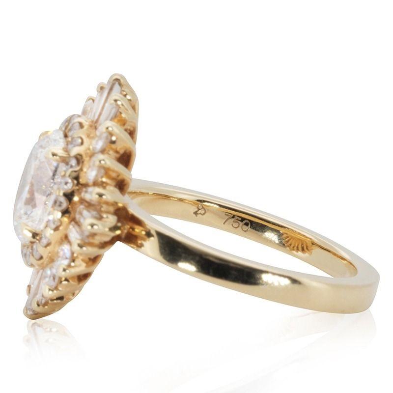 Stunning 18K White Gold Ring with 0.94 Carat Natural Diamonds, GIA Certificate 2