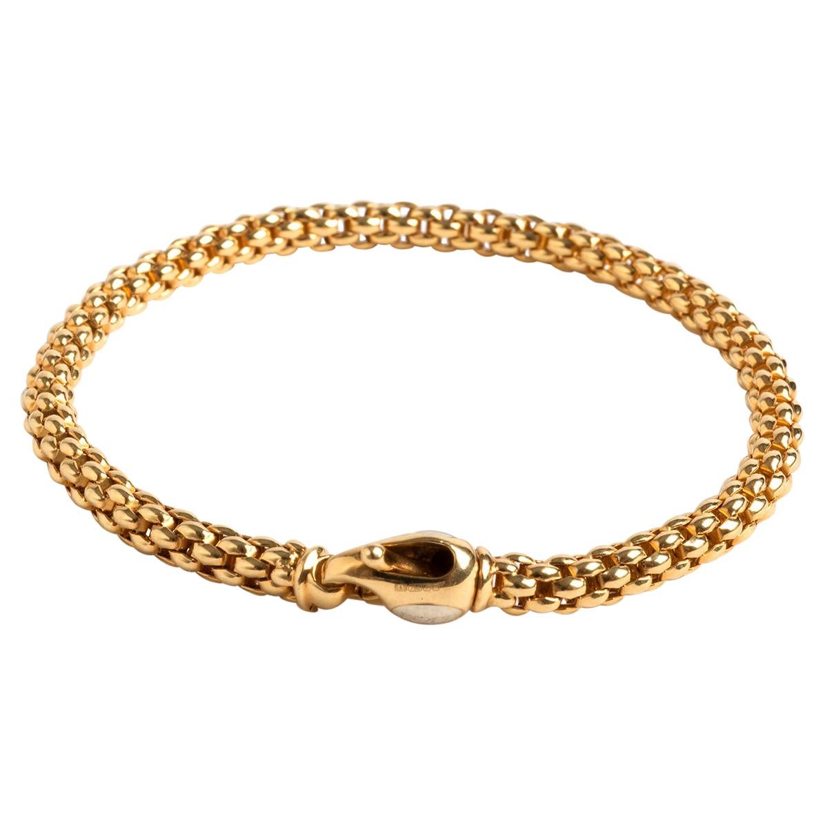 Stunning 18K Yellow Gold Fope Bracelet