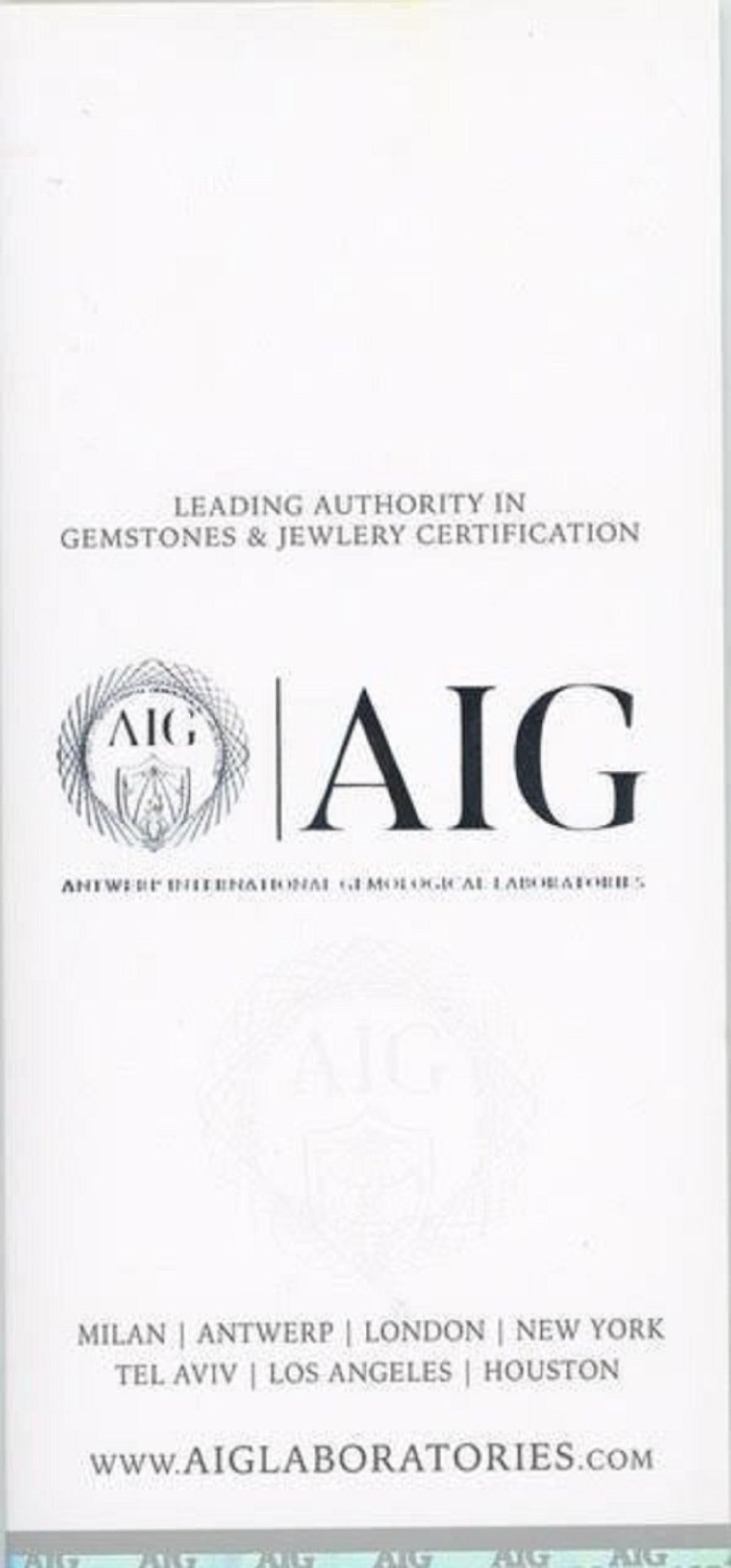 Women's Stunning 18k Yellow Gold Halo Ring 0.89 ct Natural Diamonds AIG Certificate