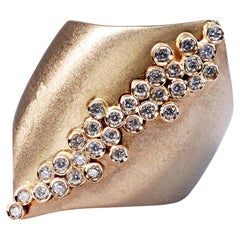 Atemberaubender Ring aus 18 Karat Gelbgold mit insgesamt 0,30 Karat natürlichem Diamanten