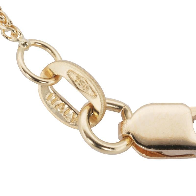 Women's Stunning 18k Yellow Gold Snoopy Necklace and Pendant