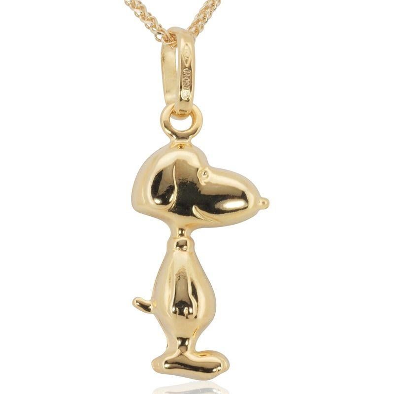 Gold snoopy outlet necklace