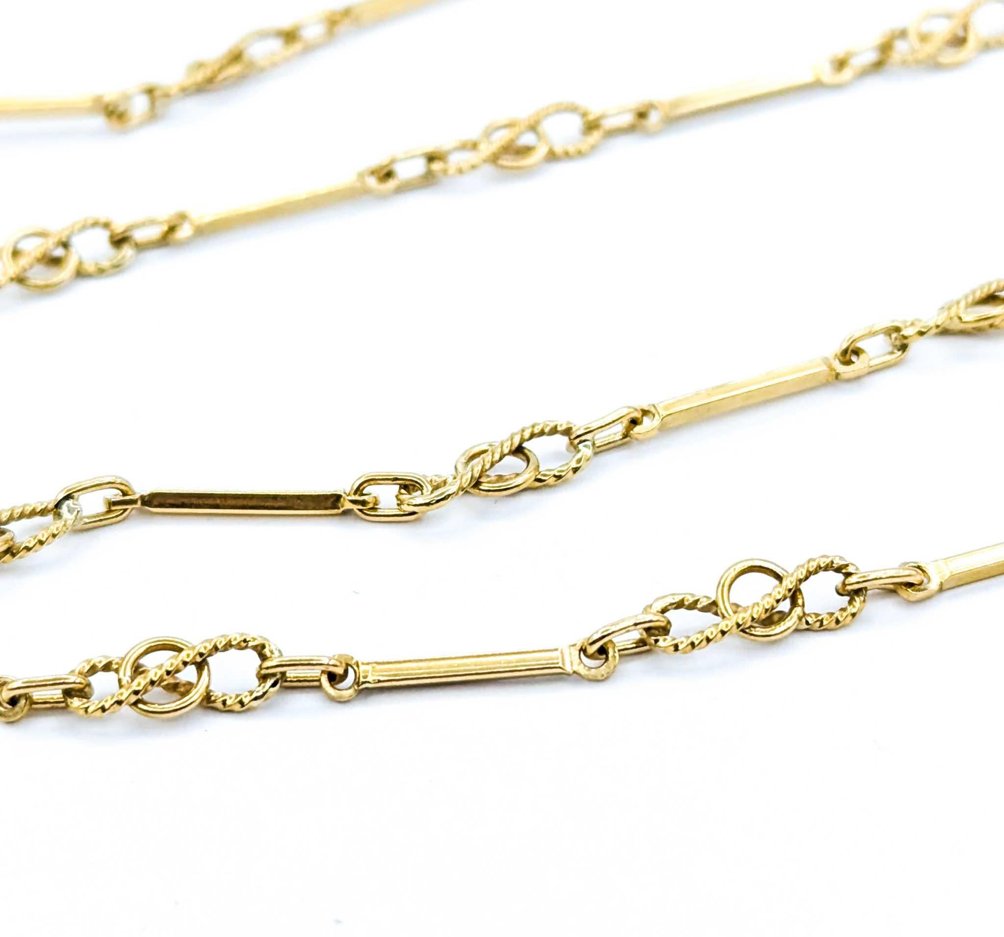 Stunning 18k Yellow Gold Vintage Necklace/FOB 2