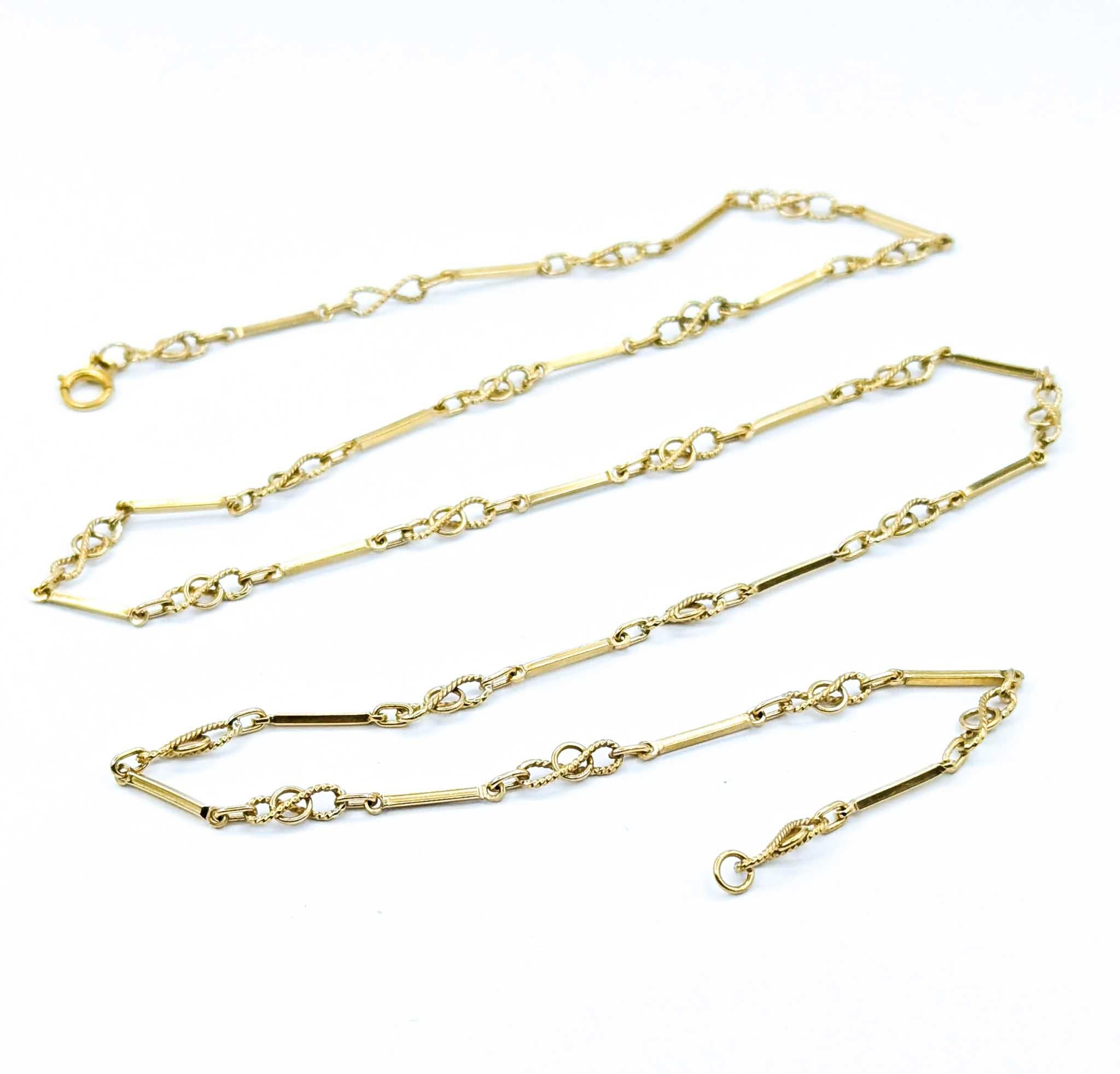 Stunning 18k Yellow Gold Vintage Necklace/FOB 3