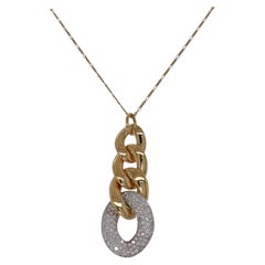 Stunning 18kt Yellow & White Gold Diamond Pendant/ Necklace with 2.6ct Diamonds