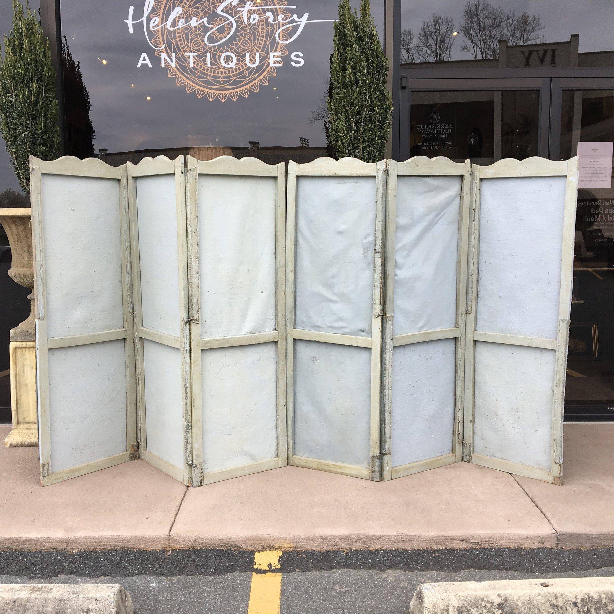 Stunning 18th Century French Provincial Oil on Canvas 6-Panel Screen 6