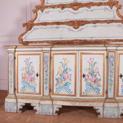 Stunning 18th Century Original Painted Italian Sideboard