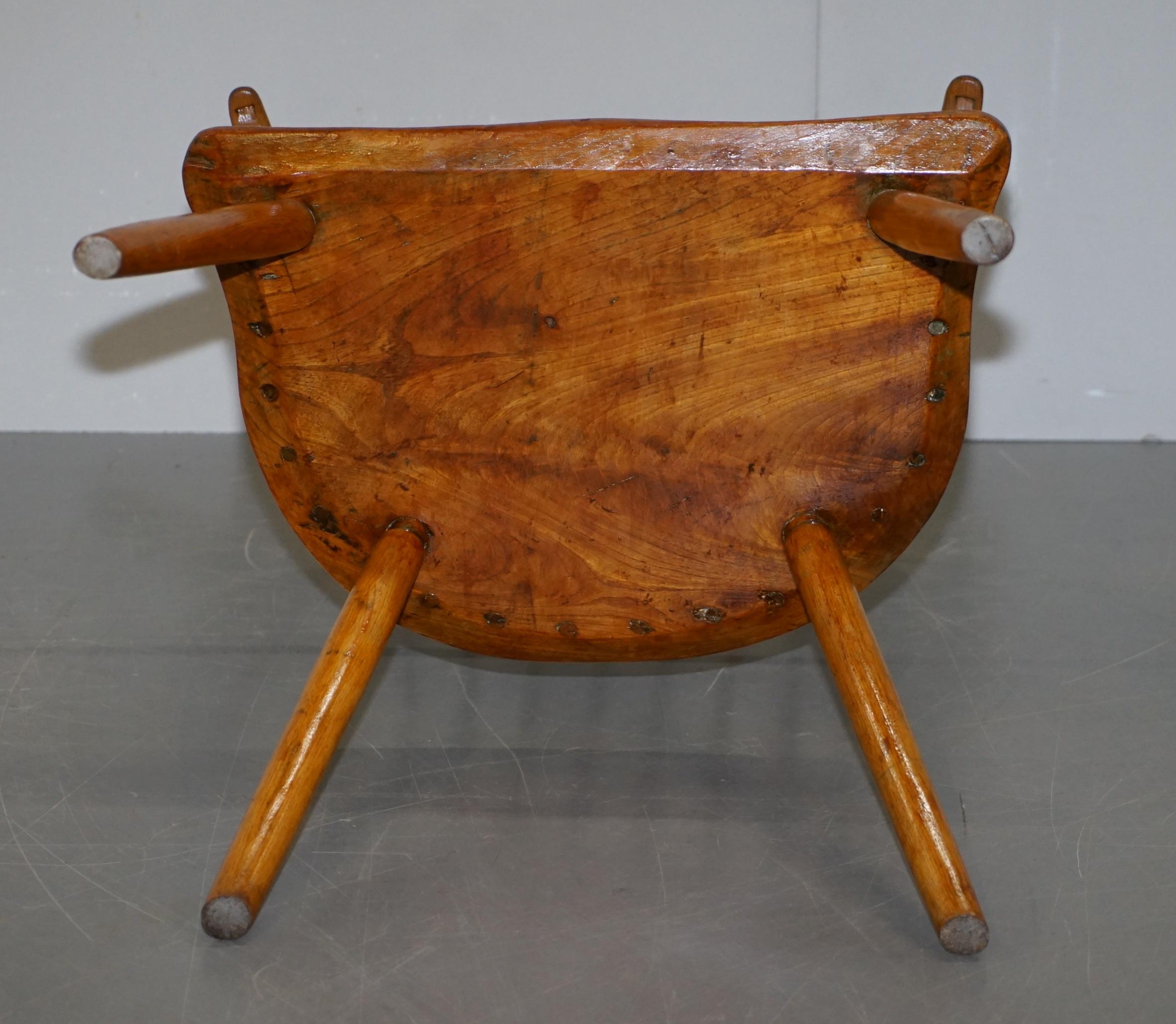 Atemberaubender Windsor-Sessel aus Eibenholz im Primate-Design aus dem 18. Jahrhundert im Angebot 13