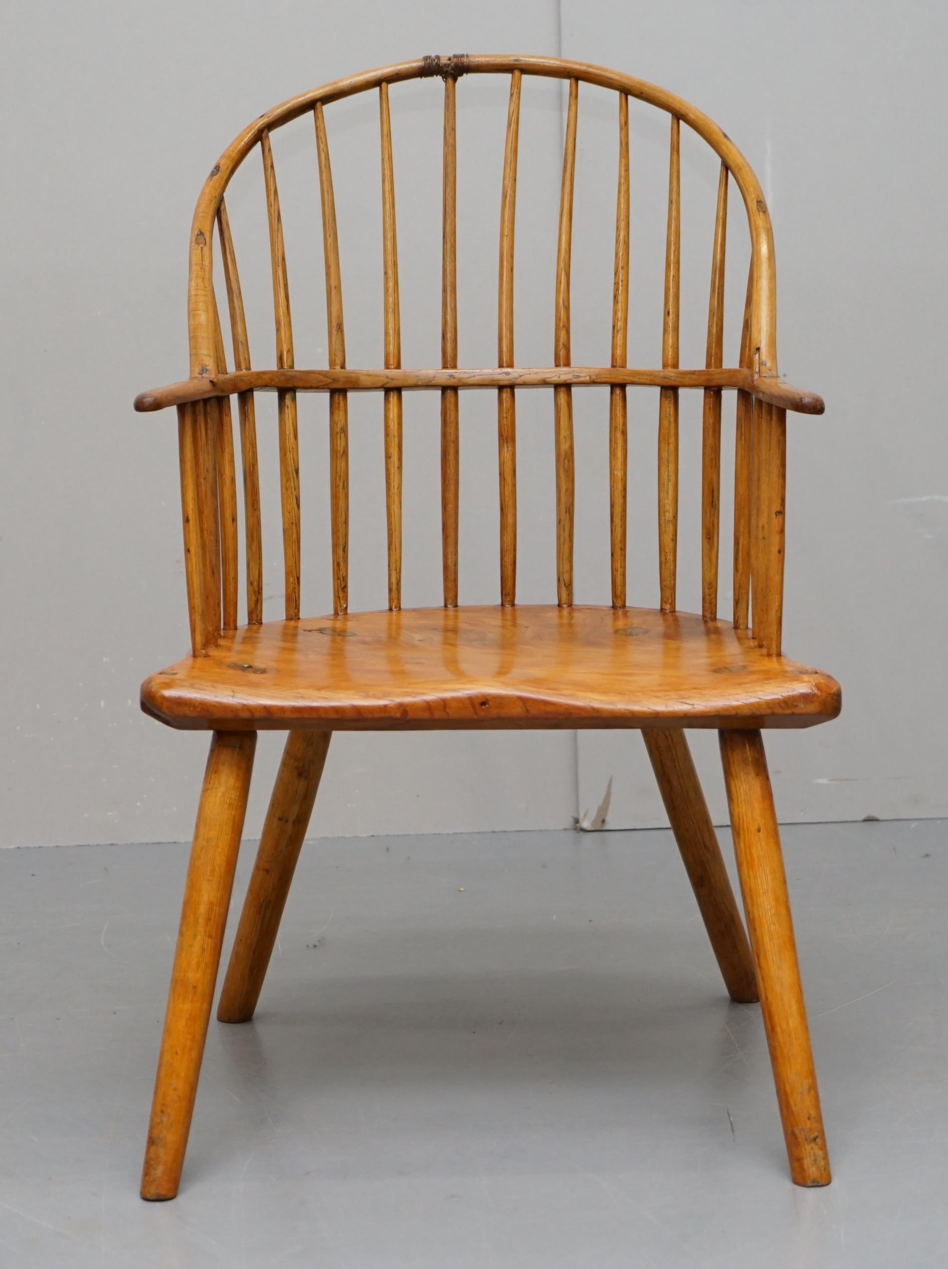 We are delighted to offer for sale this absolutely sublime mid-18th century circa 1760 solid Yew wood Windsor stick back armchair

If you are looking at this listing then the chances are you know what this chair is, how rare the timber is and how