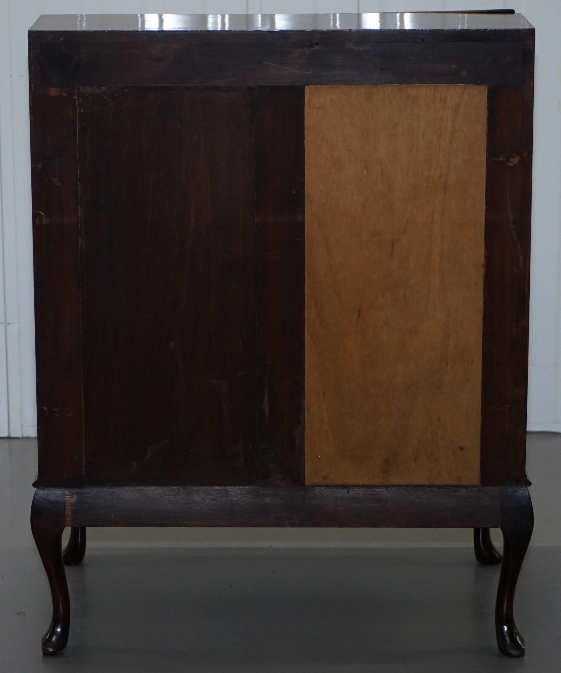 Stunning 1900 Hardwood Chippendale Drop Front Bureau Desk Lovely Timber Patina 7