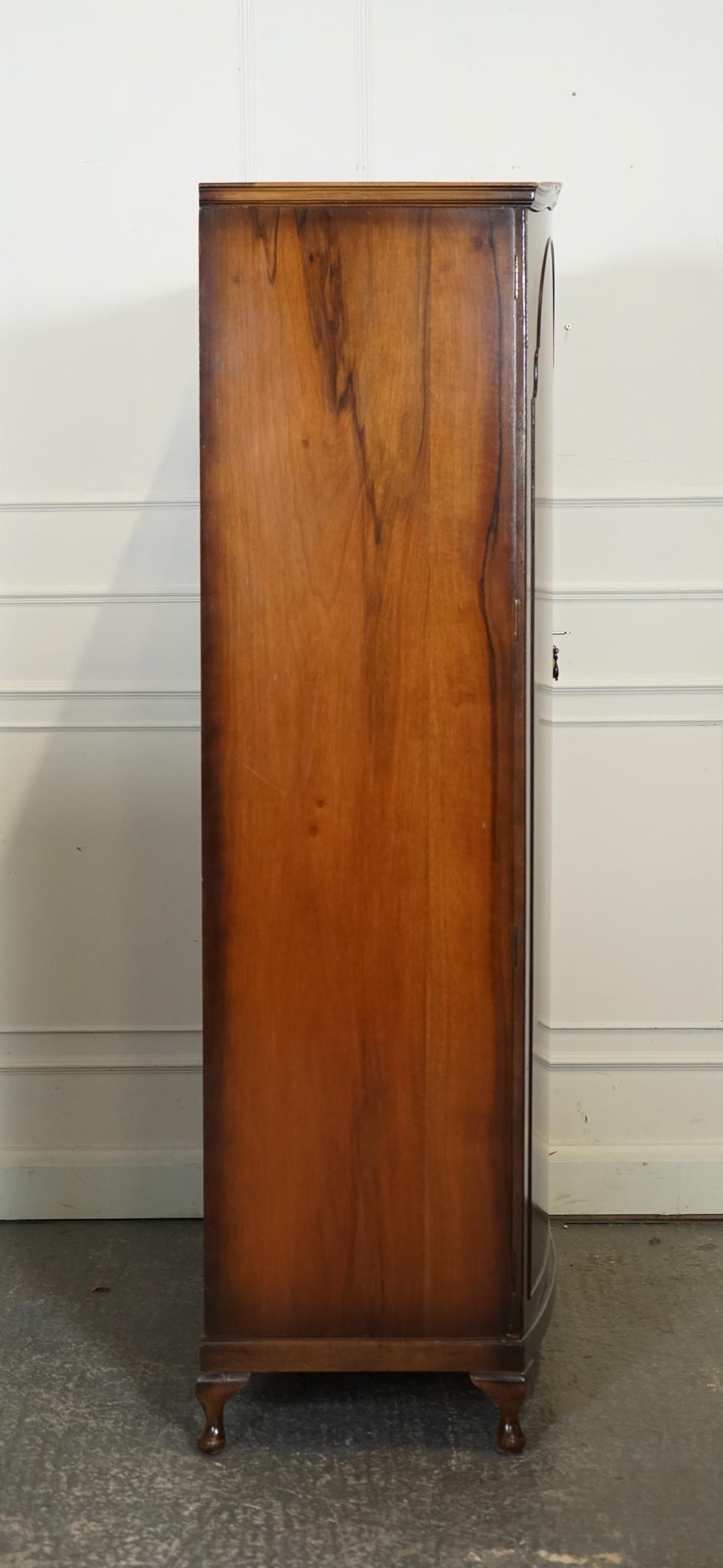 STUNNiNG 1920 MAPLE & CO LONDON BURR WALNUT DOUBLE WARDROBE 5
