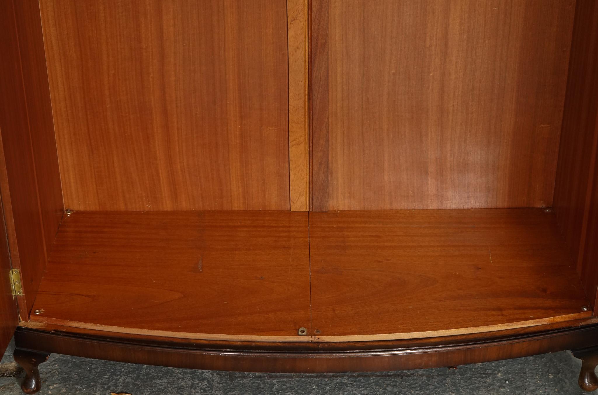 STUNNiNG 1920 MAPLE & CO LONDON BURR WALNUT DOUBLE WARDROBE 2