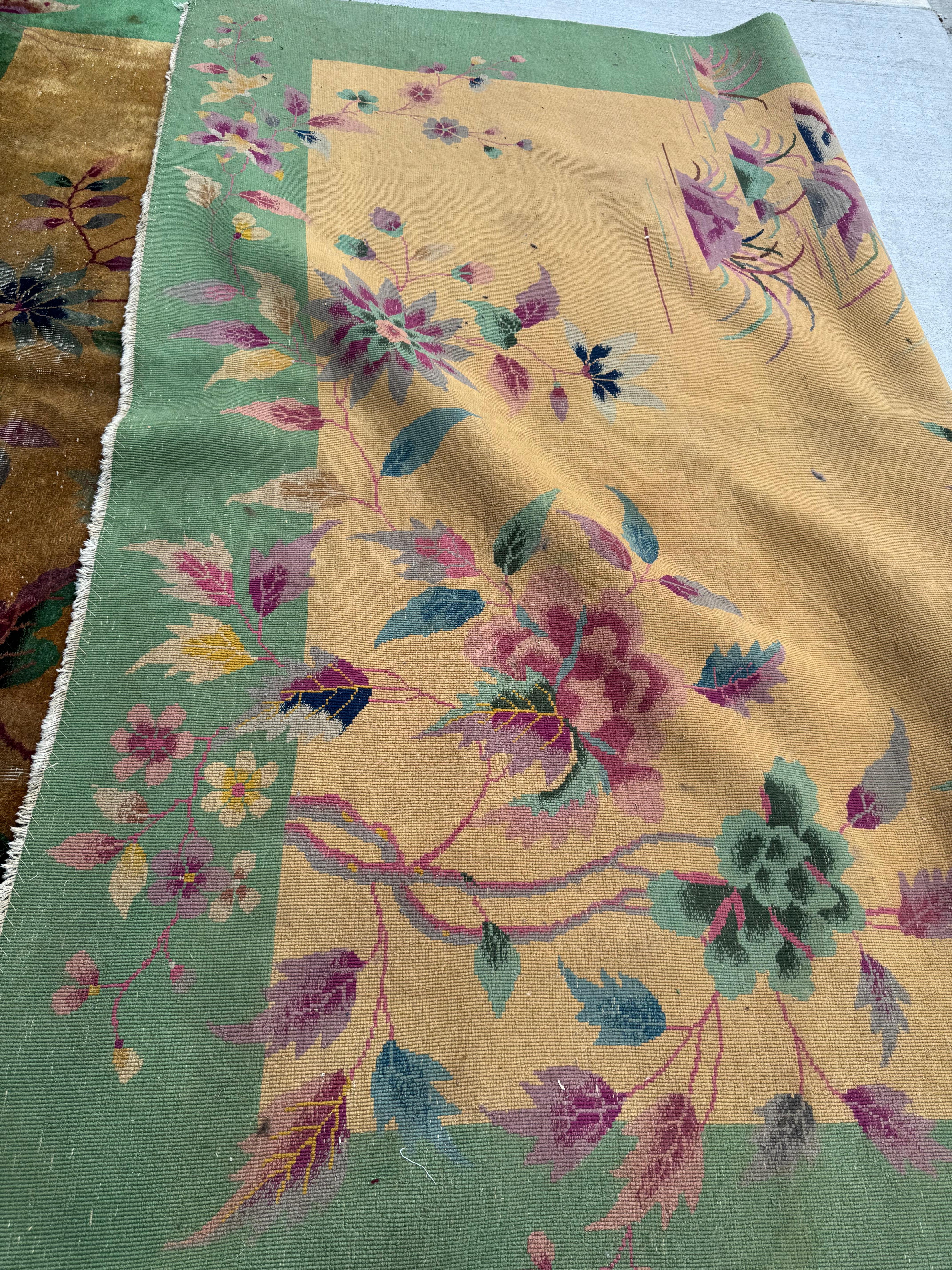 Stunning 1920s / 30s Chinese Art Deco Carpet , Nichols Workshop For Sale 7